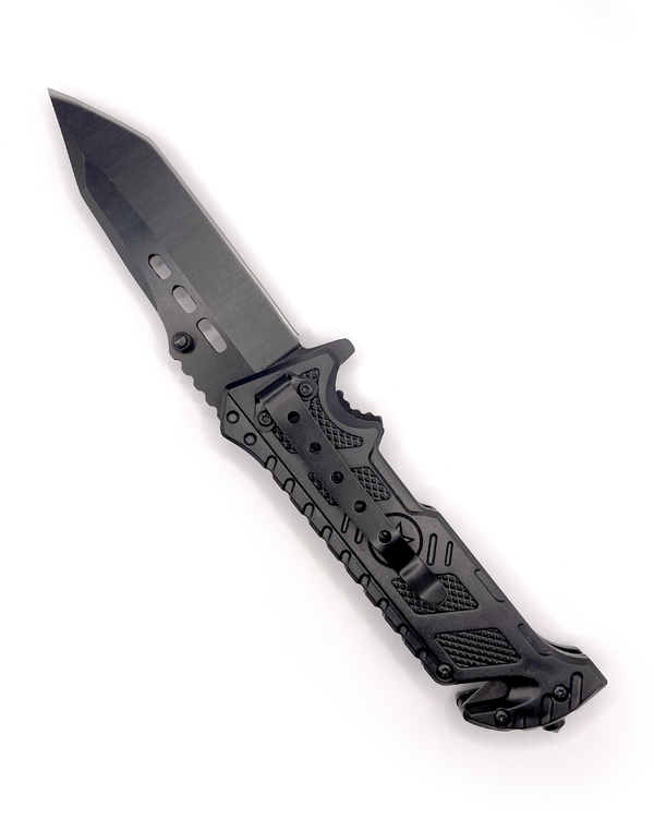 Нож MIL-TEC AUTOMESSER Star, черный NOG-1 фото