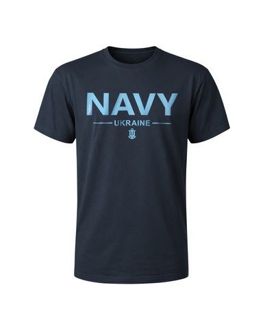Футболка Cooperr "Navy Ukraine" 100% бавовна, синя FYT-24.1.XS фото