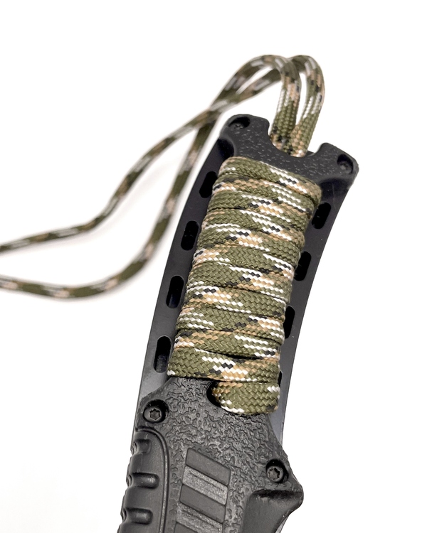 Ніж Mil-Tec складаний з камуфляжним паракордовим шнуром NOG-3 фото