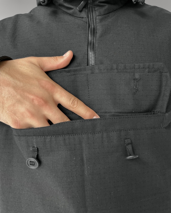 Куртка Cooperr анорак ріп-стоп, чорна KUR-2 фото