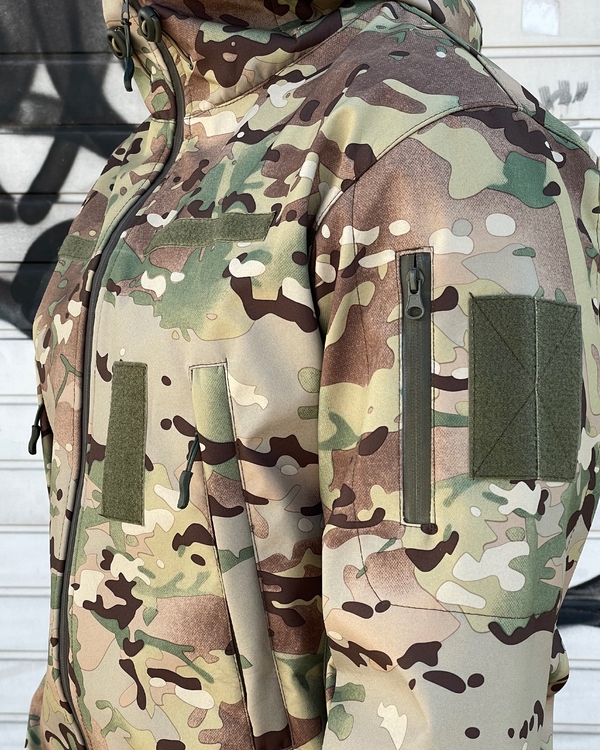 Куртка тактическая Soft Shell, мультикам KUR-7 фото