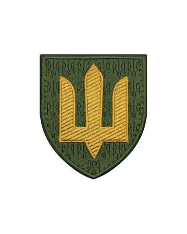 Шеврон Загальновійськовий сухопутних військ Збройних Cил України, рельєфний SHE.ZSU-100 фото