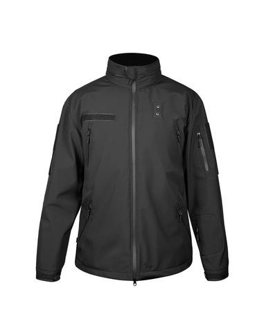 Куртка тактична Cooperr Soft Shell III Police з прихованим капюшоном, чорна KUR-13.1.XS фото