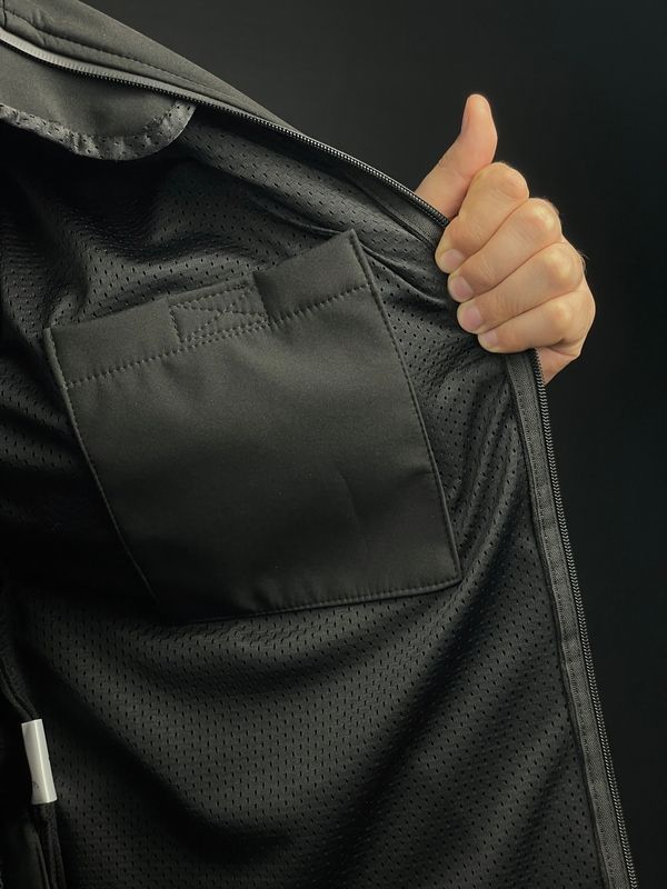 Куртка тактична Cooperr Soft Shell III Police з прихованим капюшоном, чорна KUR-13.1.XS фото