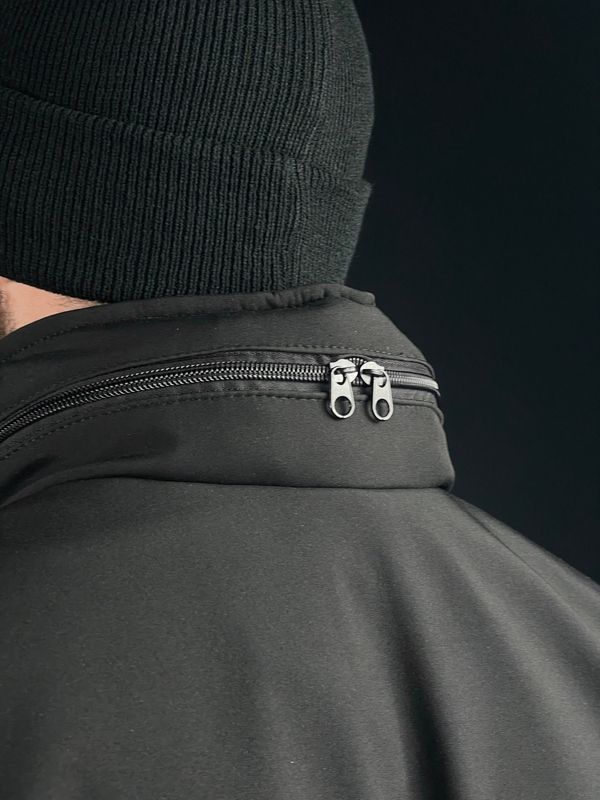 Куртка тактична Cooperr Soft Shell III Police з прихованим капюшоном, чорна KUR-13.1.XS фото
