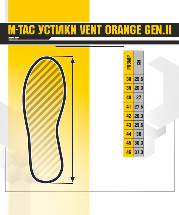 M-TAC УСТІЛКИ VENT ORANGE GEN UST-1.1.38 фото